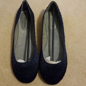 Navy flats